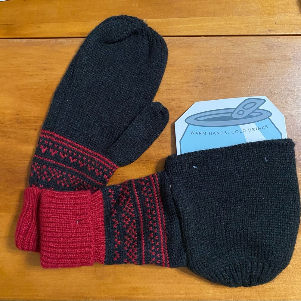Two Woman’s Warm Hands Cold Drink Gertx Mittens OSFM
